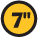 7 inch logo