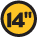 14 inch logo