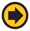yellow arrow pointed right